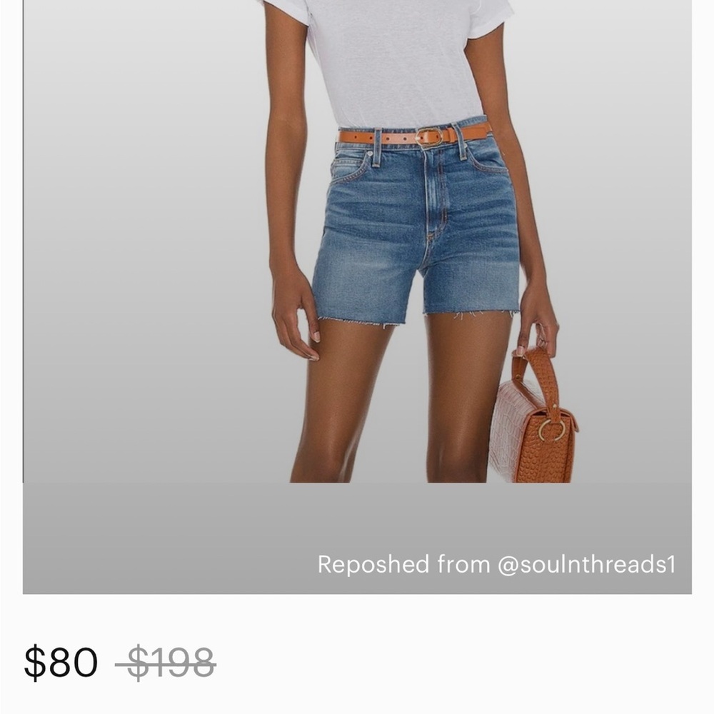 VGUC Le Jean Lexi high rise shorts in Carina wash. Size 27